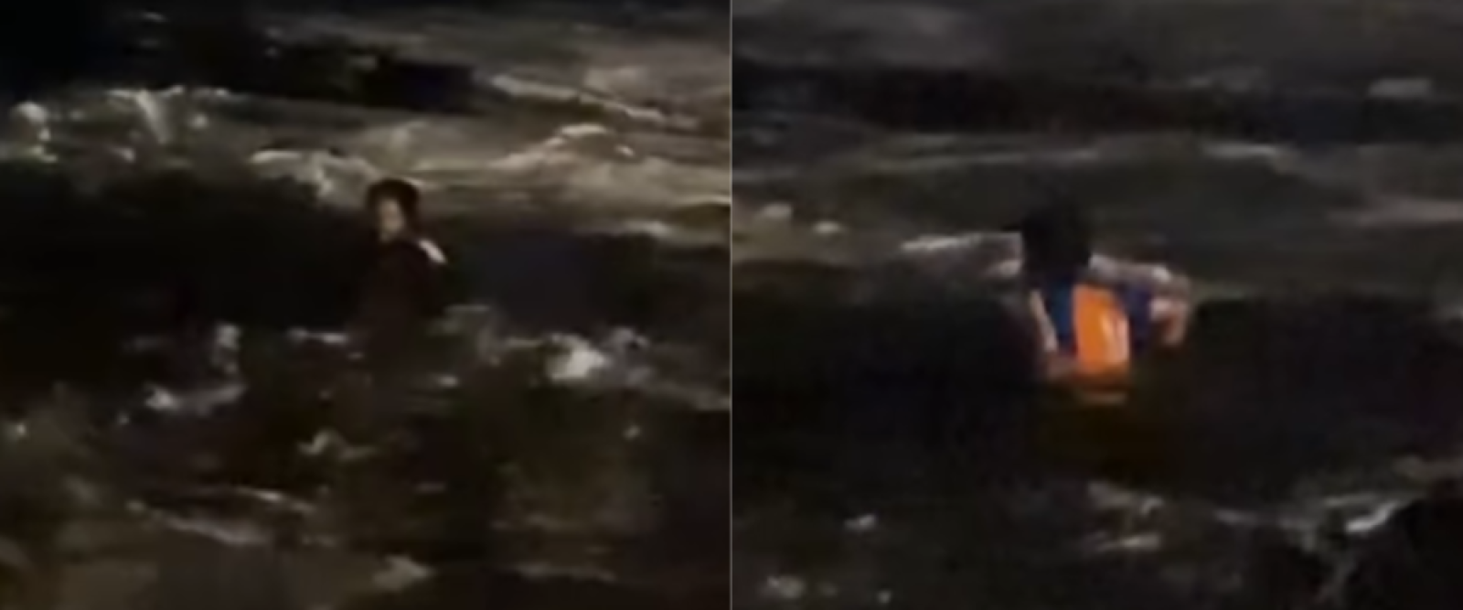 VIDEO: asaltó a cuatro personas y terminó detenido tras lanzarse al mar