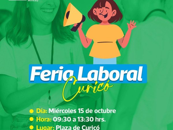 Curicó tendrá feria laboral con 7 mil cupos