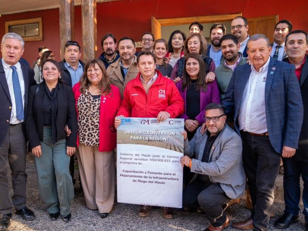 Histórica inversión en riego para el Maule