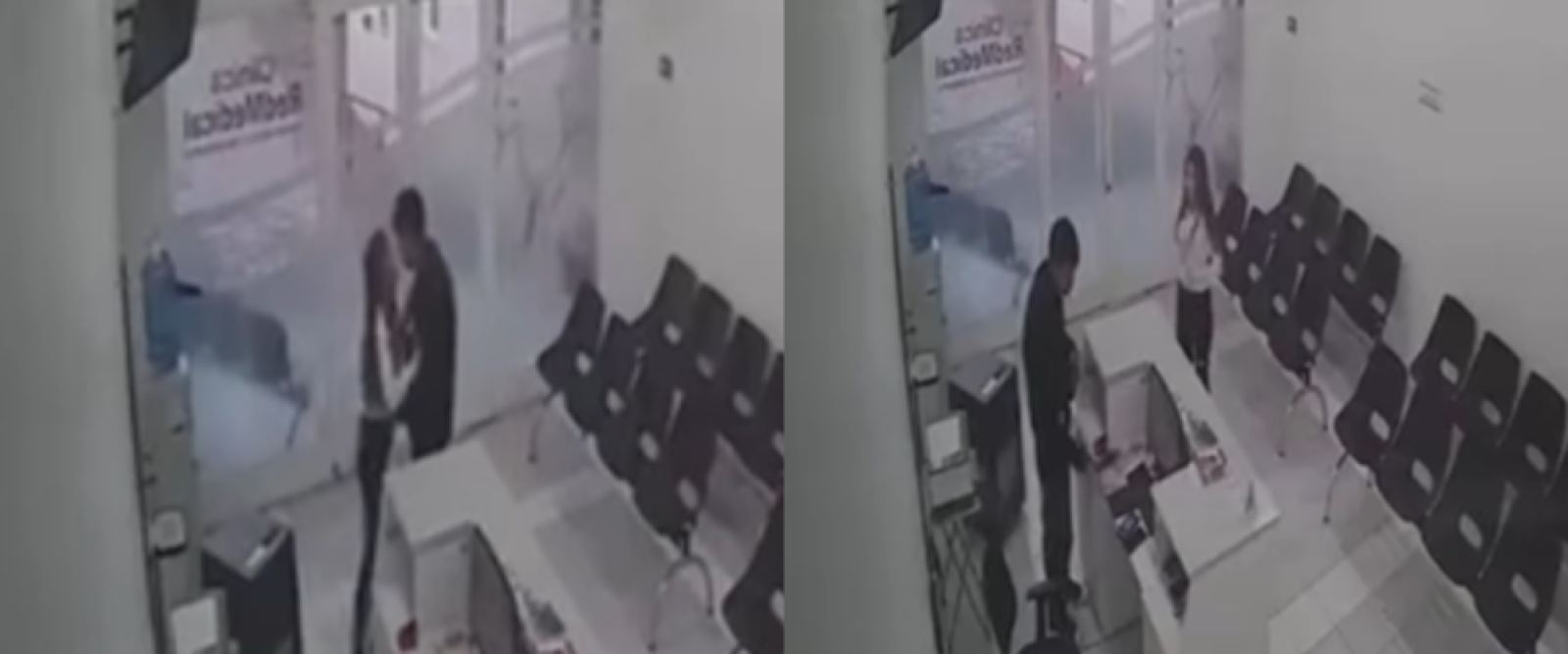 Pareja roba celular en clínica mientras trabajador estaba en el baño